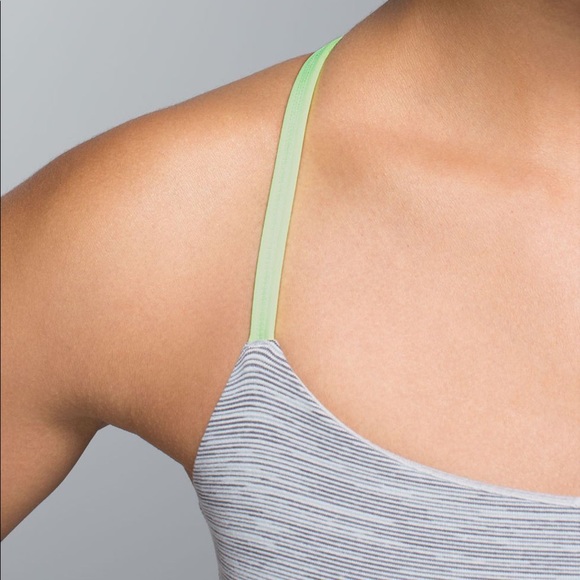 Lululemon dancing warrior tank gray / mint - Picture 10 of 10